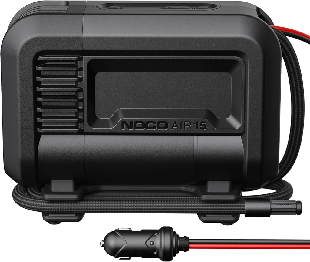 NOCO AIR15: UltraFast 15A Tire Inflator - 12V Portable Air Compressor Pump – 44 SLPM Airflow Inflates 0–40 PSI in 2.9 Minutes – Digital Gauge + Auto-Shutoff